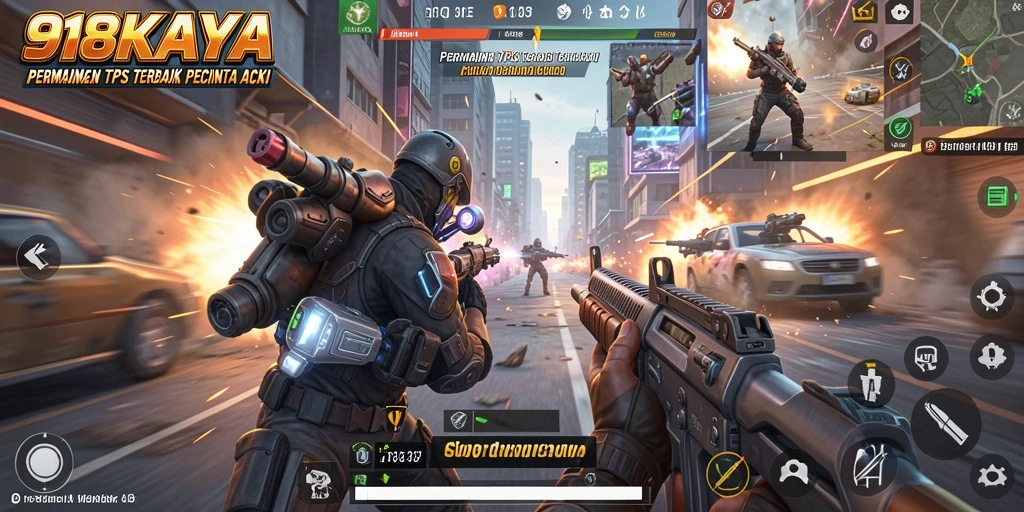 Gameplay seru dan menantang di 918KAYA dalam aksi TPS.