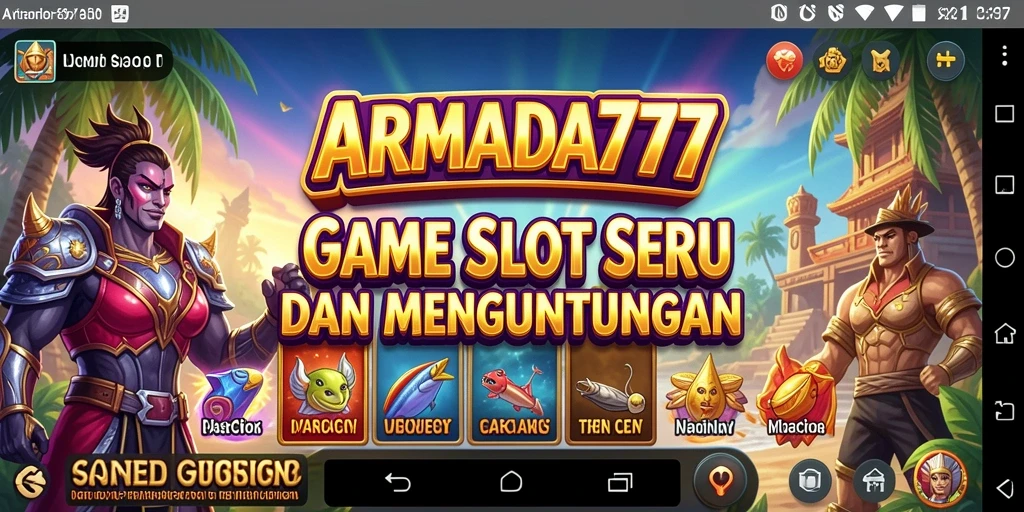 Tampilan gameplay ARMADA777 yang penuh warna dan menarik.