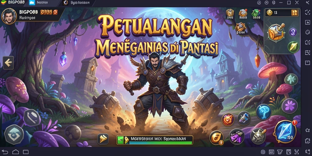 Tampilan gameplay menakjubkan di dunia petualangan BIGPO88.