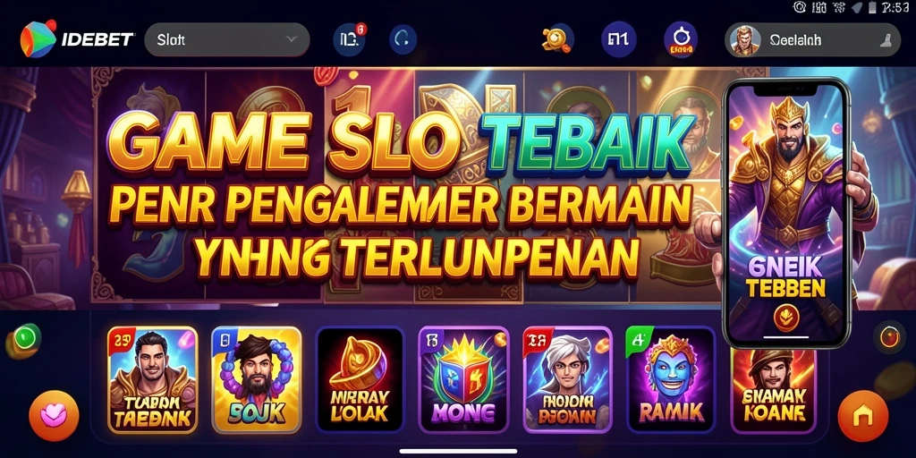 Screenshot gameplay IDEBET menampilkan mesin slot yang menarik.