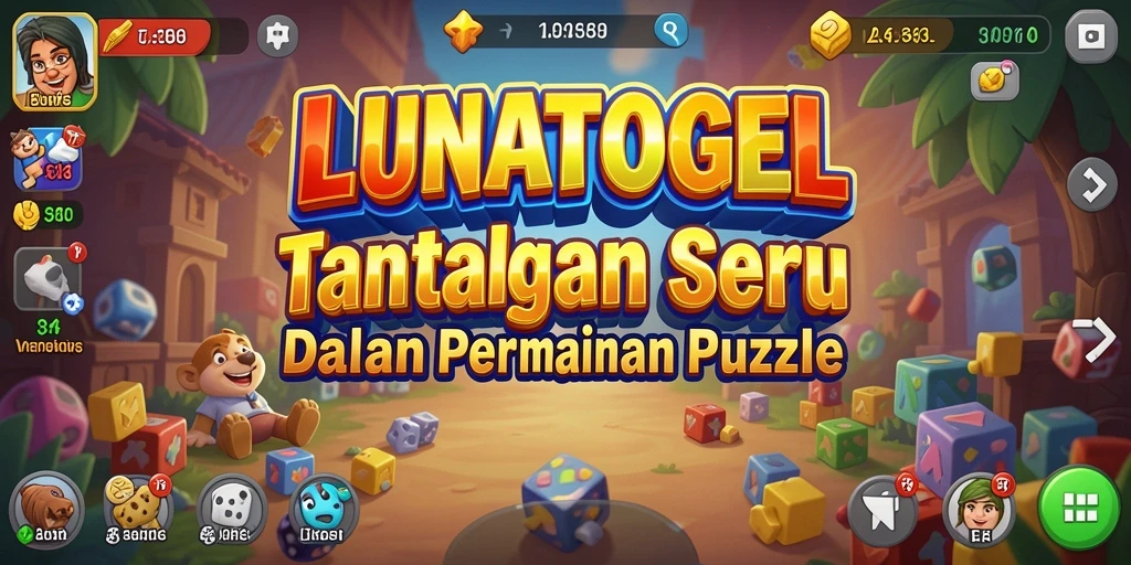Screenshot gameplay LUNATOGEL yang menampilkan tantangan puzzle yang seru.