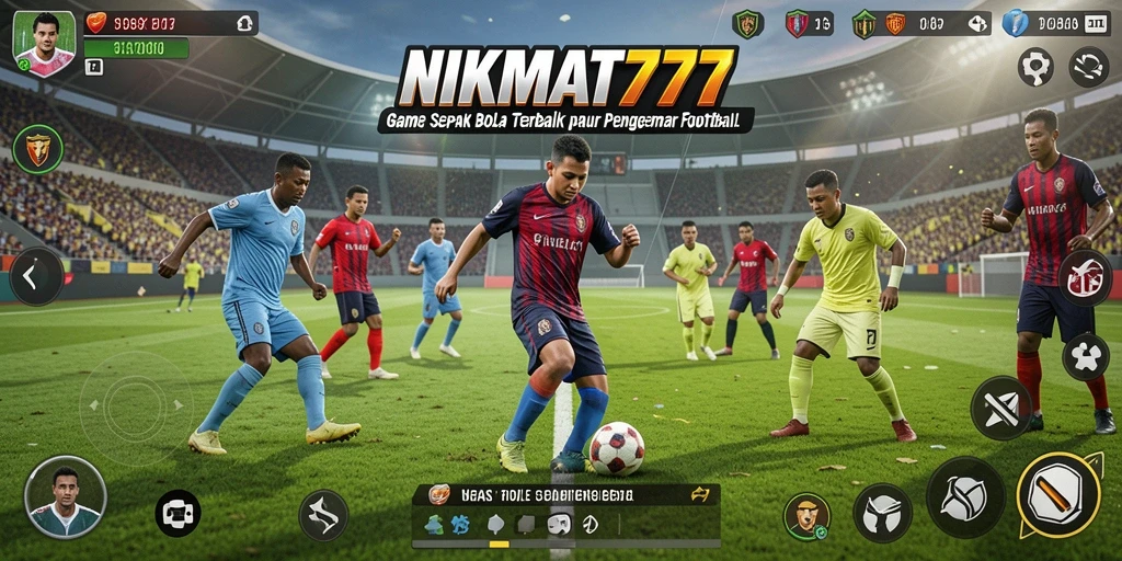Gameplay NIKMAT777 dengan grafik sepak bola yang menakjubkan.