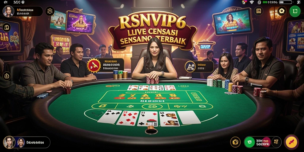 Tampilan gameplay RSNVIP6 yang menarik dan interaktif di Live Casino.