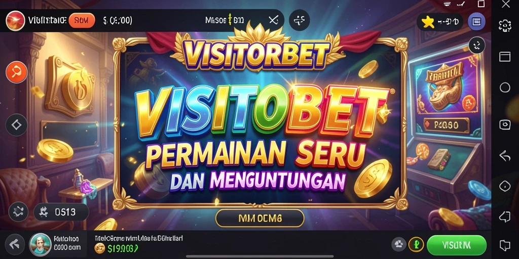 Tampilan gameplay seru dari VISITORBET yang memikat pemain Slot.